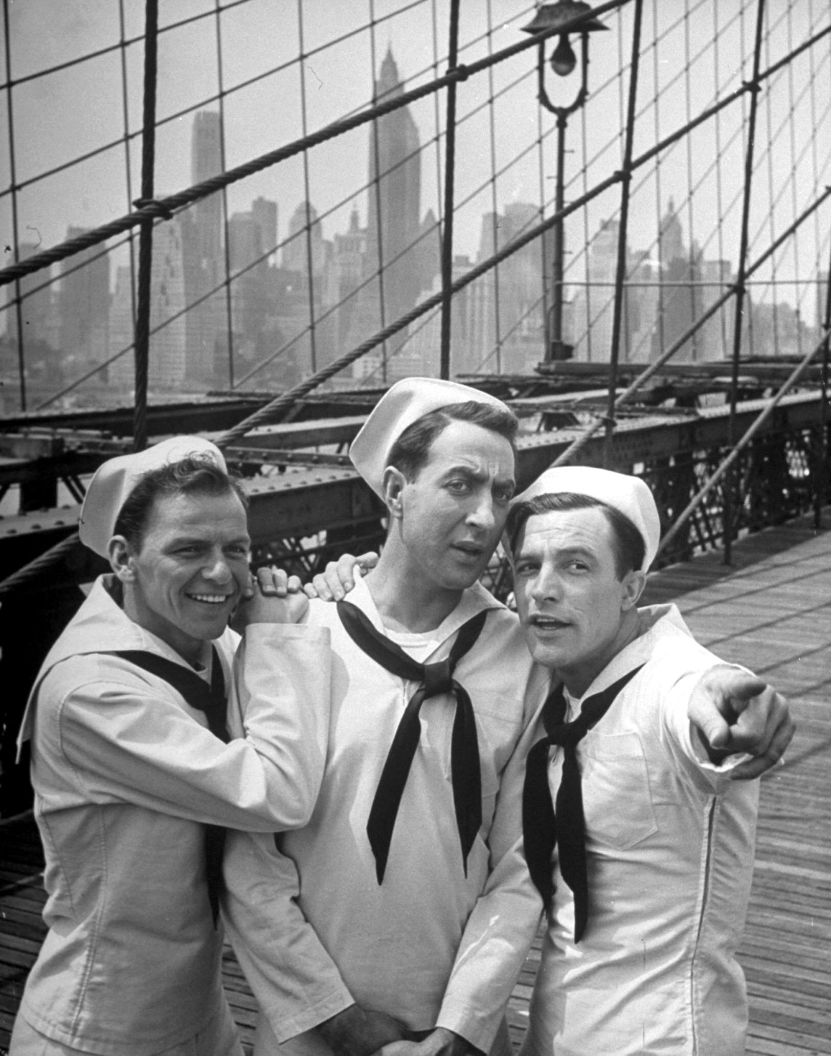 Frank Sinatra, Gene Kelly, & Jules Munshin "On the Town" 1949 Gene
